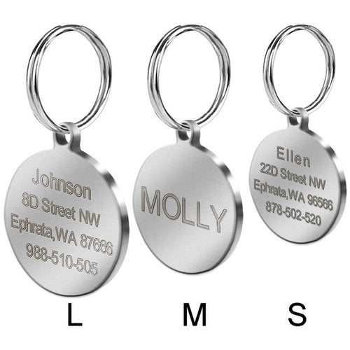 Dog ID Tag Personalized Dog Accessories Stainless