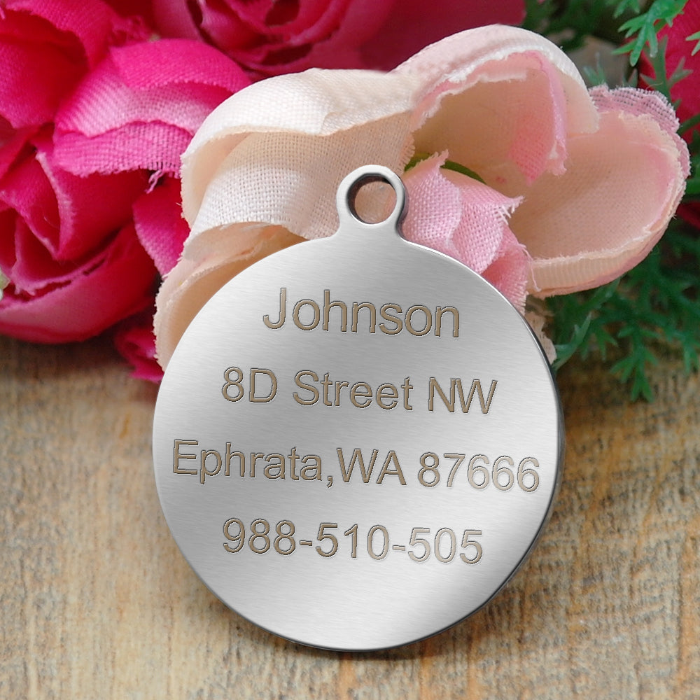 Dog ID Tag Personalized Dog Accessories Stainless