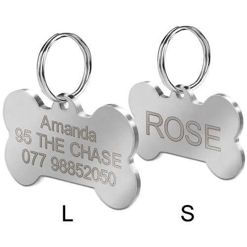Dog ID Tag Personalized Dog Accessories Stainless