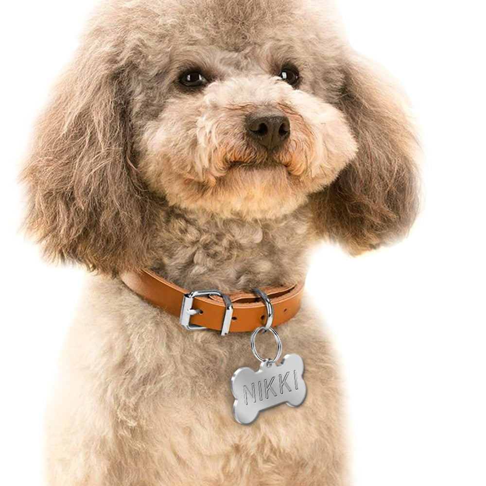 Dog ID Tag Personalized Dog Accessories Stainless